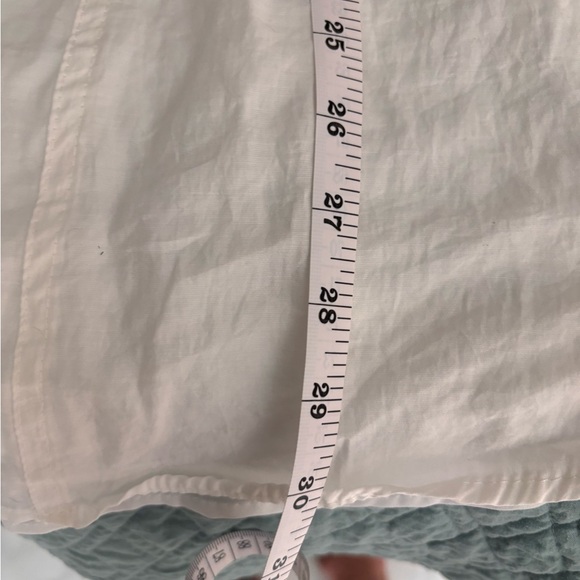 Zara White Button-Front Linen Dress - Picture 5 of 6